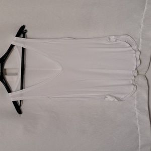 Babaton White V-Neck Tank Top
